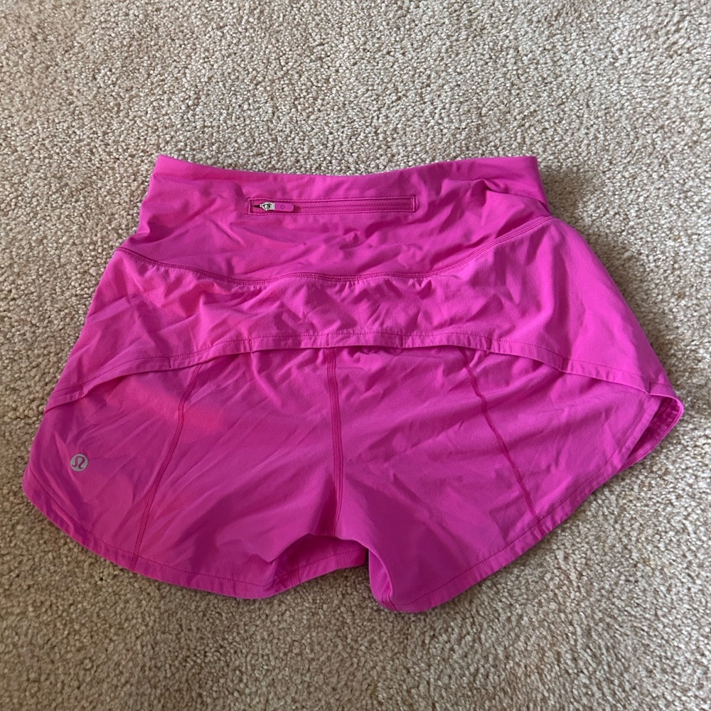 lululemon athletica Women's Vibrant Pink Athletic Shorts